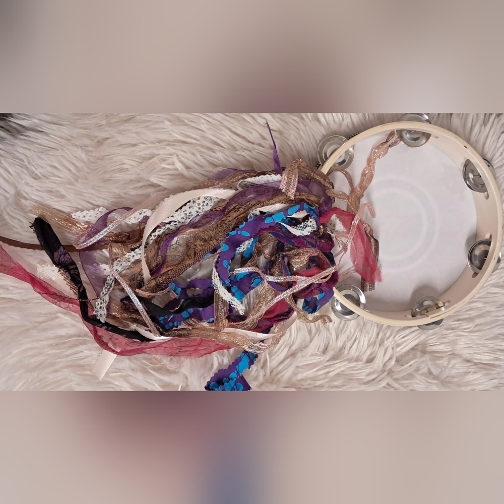8" Festival Tambourine - Picture 3 of 4